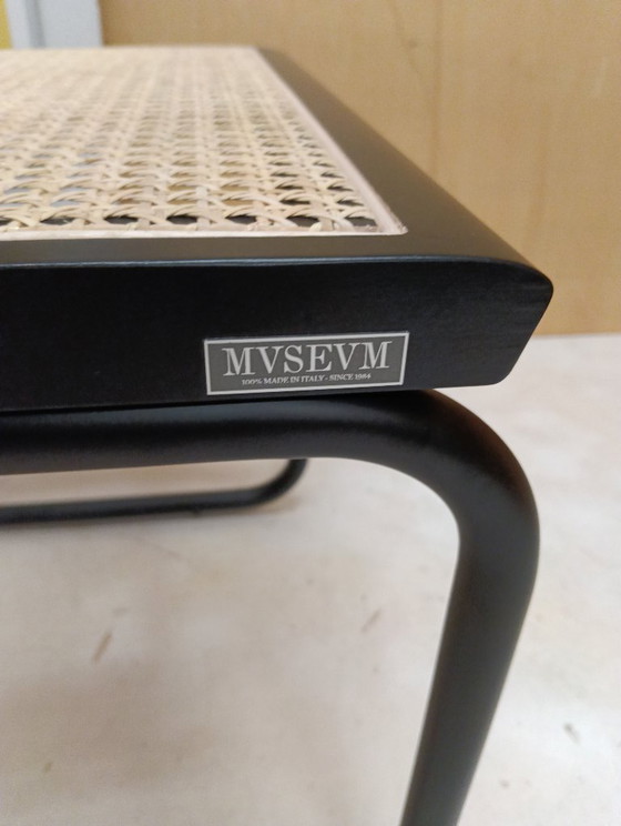Image 1 of ALIVARMVSEVM 104. SET of 2 CESCA B32 Chairs (NEW) in Black Frame Limited Edition 