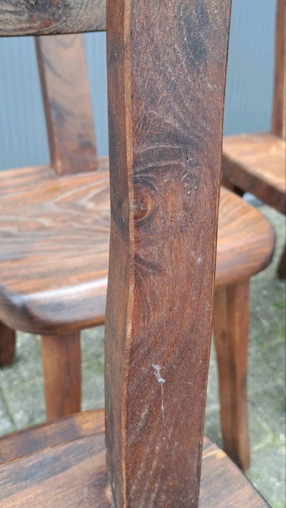 Image 1 of Set Van 6 Brutalistische ‘T’ Stoelen Olavi Hanninen