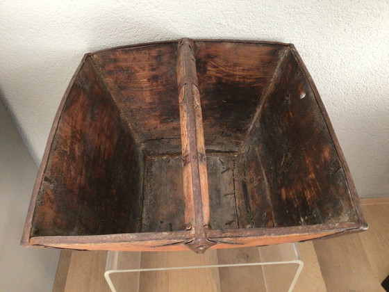 Image 1 of Vintage Chinese rijstmand met handvat