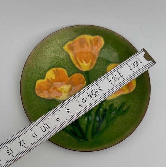 Image 1 of Annemarie Davidson – Handgefertigte Email-Schale, Kalifornien (ca. 1960er Jahre)