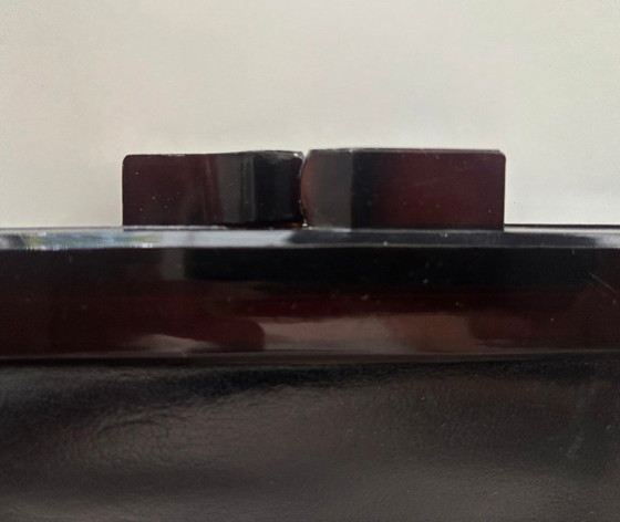 Vintage clutch, black leather – Clutches, Calfskin (photo 4 of 5)