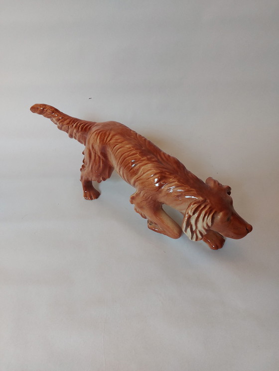 Image 1 of Statue vintage chien setter irlandais