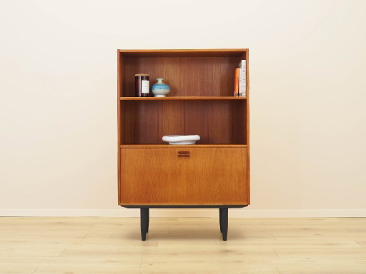 Teakhouten boekenkast, Deens design, jaren 70, gemaakt in Denemarken.