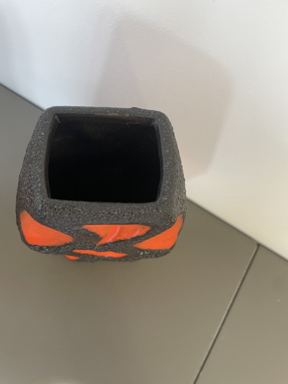 Vintage Roth Keramik set - Diamond vase 308 (with sticker) and ashtray – Ceramic (photo 7 of 8)