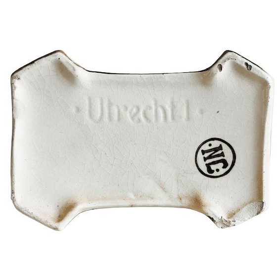 Image 1 of Vaso antico in ceramica Art Déco, fabbrica di piastrelle e maioliche di Utrecht, Olanda, anni 1900