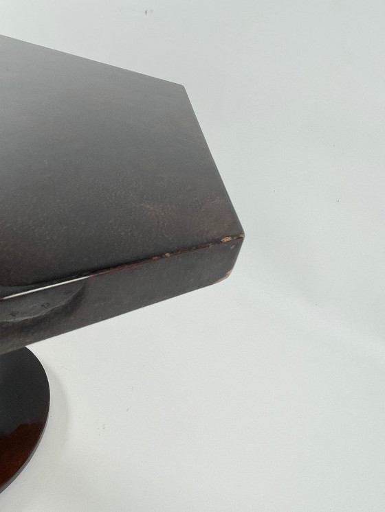 Image 1 of Aldo Tura Side Table Goat Leather Italy