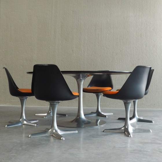 Image 1 of Space Age dining set by Maurice Burke for Arkana