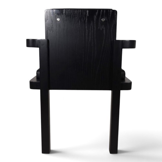 Armchair in black wood and leather, Tecta, Minimalisme (photo 5 of 15)