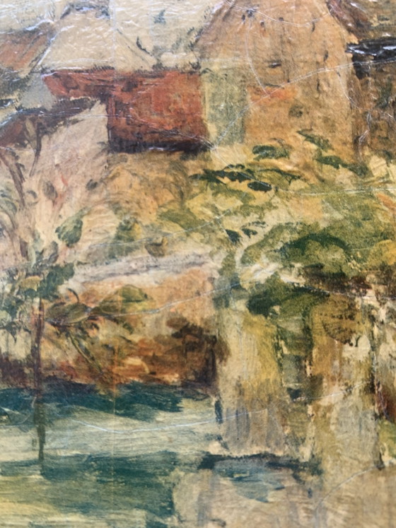 Oil Painting – , Pissarro, Paintings & Drawings, Wood, Canvas (photo 15 of 15)