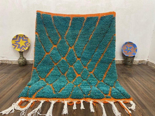 Alfombra marroquí de lana hecha a medida con color especial, tamaño 150/250 cm. – Ahrend, vloerkleden en tapijten, Wool
