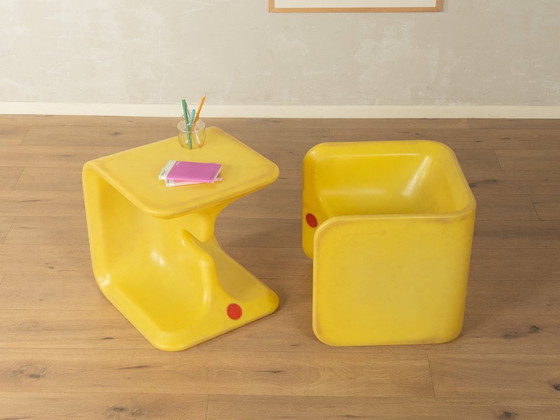 Mesa infantil / Mesas auxiliares Space Age, Gigantos, Plástico, Amarillo (foto 6 de 26)