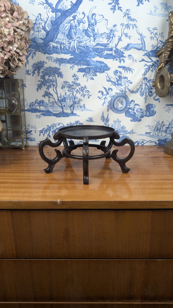 Image 1 of Antigua maceta o pedestal Art Nouveau de bronce chino mediados del siglo XX