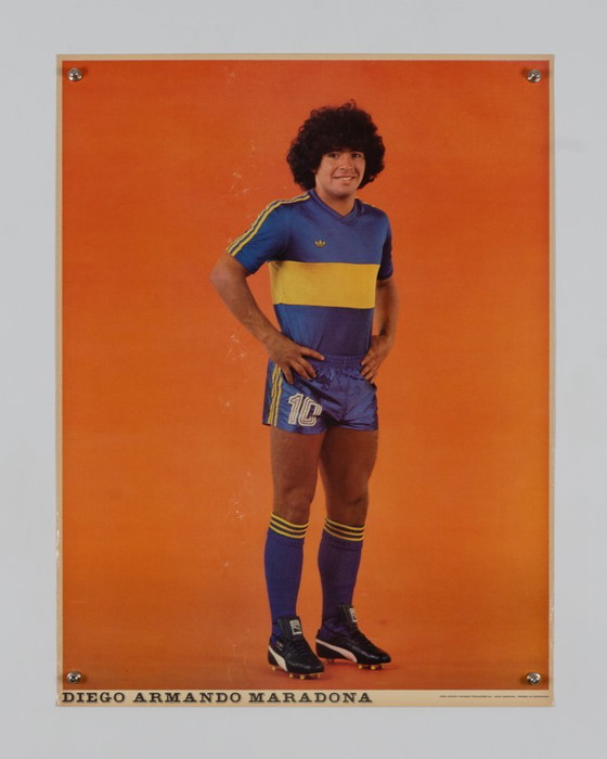 Diego Armando Maradona – Poster sportivo vintage originale del 1981 – Memorabilia sportiva vintage – 60x45 cm (photo 4 of 8)