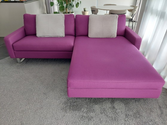 Design Sofa Cor Conseta With Chaise Longue – 3-5 seaters, Chrome, Textile (photo 5 of 9)