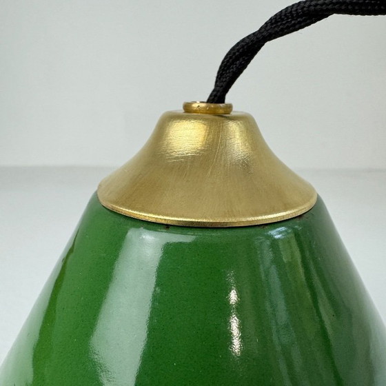 Image 1 of SOSPENSIONE CONICA INDUSTRIALE VINTAGE PER OFFICINA