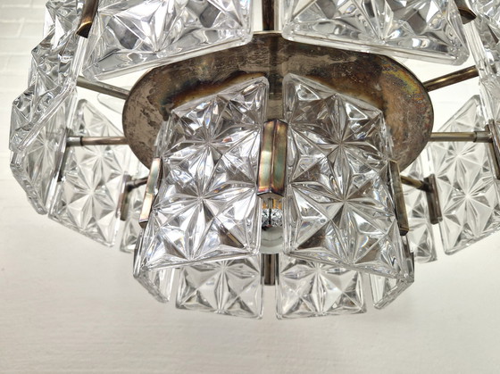 Image 1 of Vintage Hillebrand Kroonluchter Kristal, 1960s