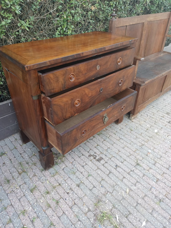 Commode de style Empire français – Wood, Brass (photo 4 of 5)