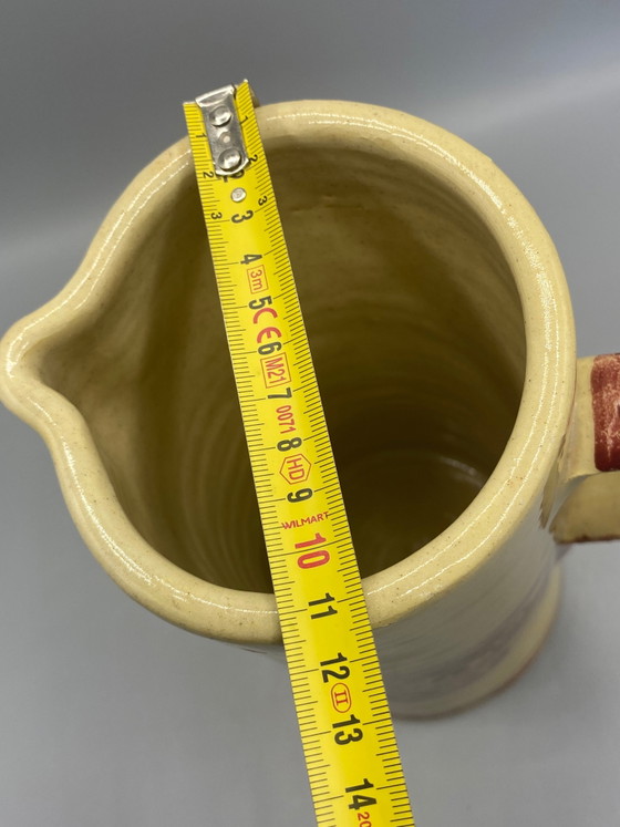 Large Handcrafted Pitcher from Granada – Andalusian Ceramic – Old Rose Decor – Crockery (photo 6 of 6)