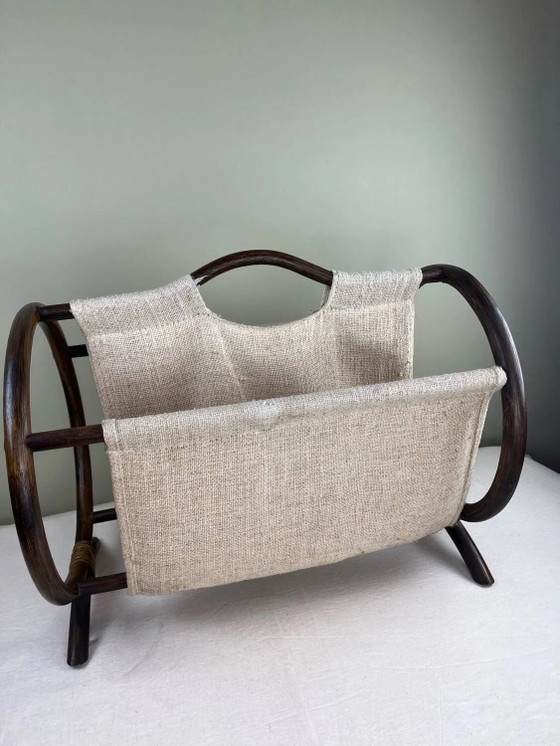 Portariviste vintage in rattan – Wicker, Art Deco (photo 11 of 11)