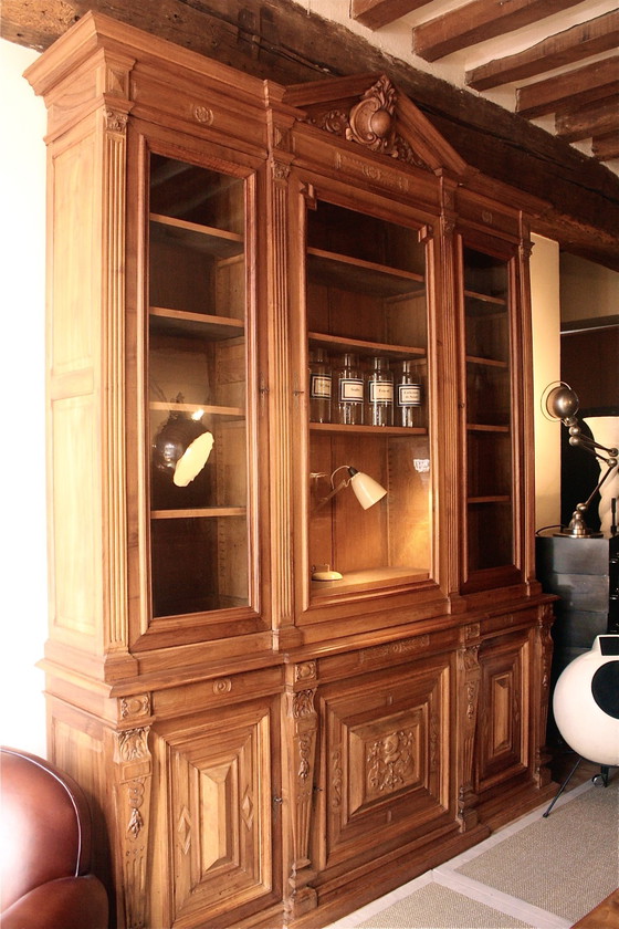 Image 1 of Bibliothèque de Pharmacie / Apothicaire / Meuble de Style