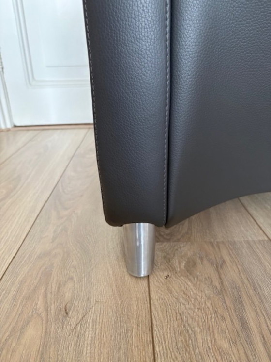 Image 1 of Fauteuil Leolux Dolcinea - Cuir anthracite - Très bon état