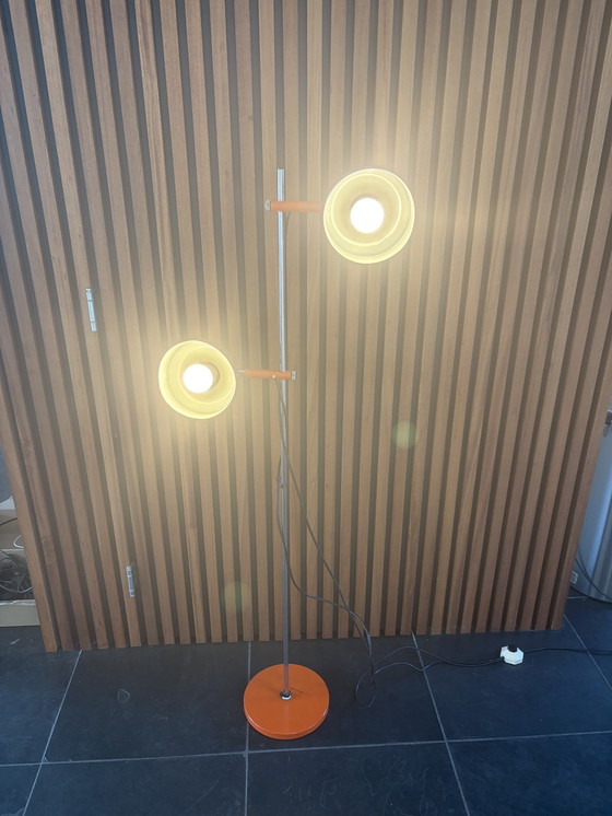 Image 1 of Vintage Vloerlamp - Jaren '70 Oranje