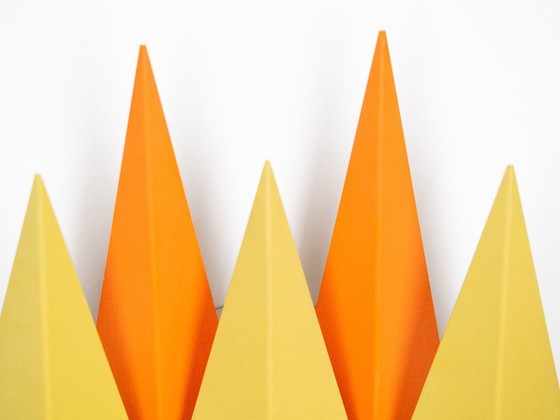 Image 1 of Coppia di 2 lampade da parete vintage danesi Diamant di Holm Sorensen, anni '60