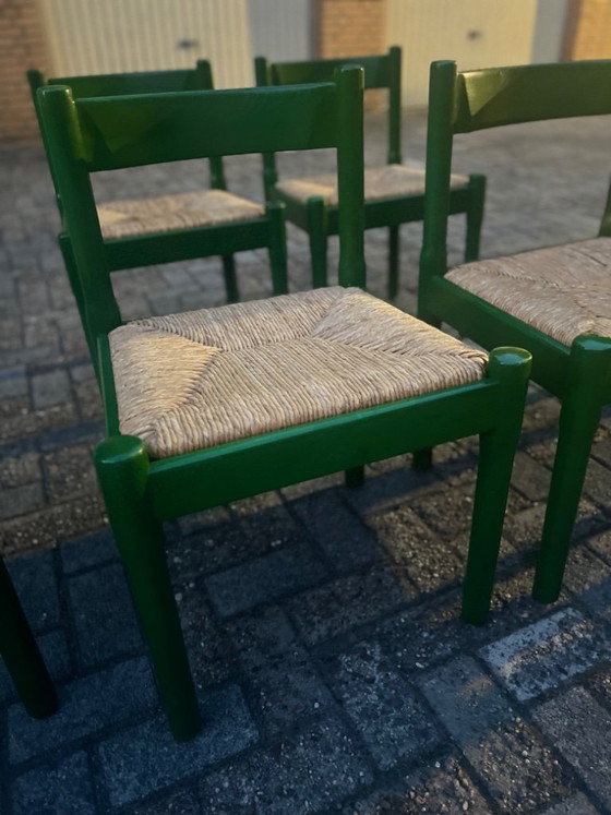 Image 1 of Cassina „Carimate“ Dining Set (7 pieces) - attributed to Vico Magistretti , 1960s