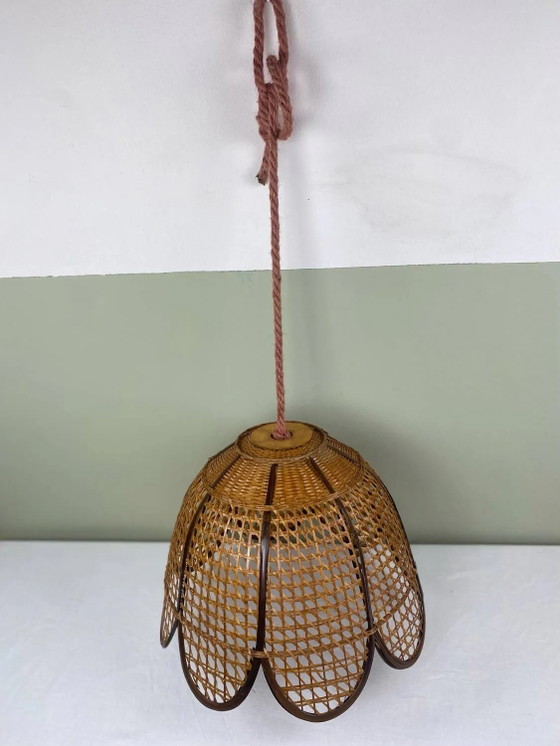 Vintage wicker pendant light – Pendant lamps, Rattan (photo 2 of 17)