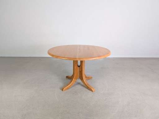 Mesa de comedor extensible Rainer Daumiller de haya, diseño de mediados de siglo
