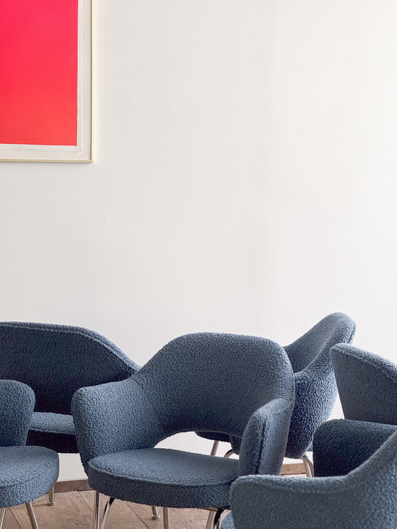 Image 1 of Executive Armchairs by Eero Saarinen for Knoll International, Germany, Set of 6