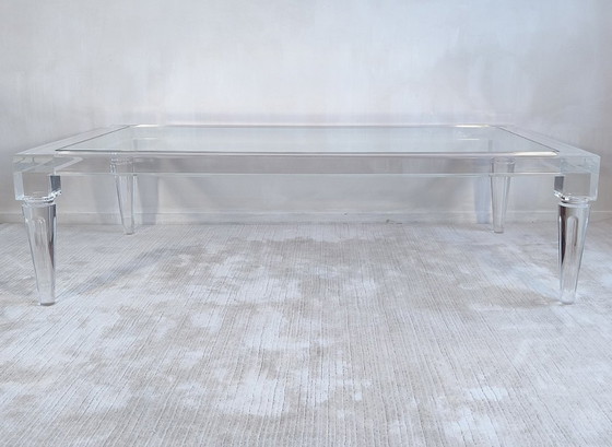 Image 1 of ✨💎 Exceptionnelle grande table basse FABIANART – Altuglas massif – Made in Italy 💎✨