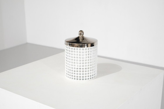 Image 1 of Sucrier De Josef Hoffmann Pour Bieffeplast, Italie, Années 1980