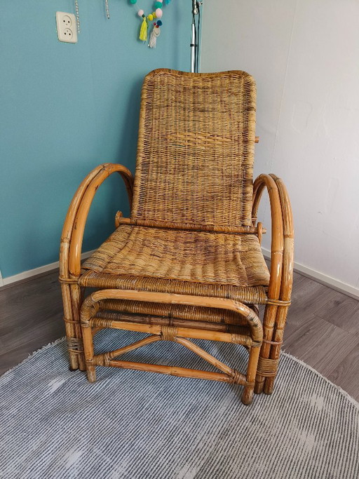 Rattan-Loungesessel – tuinstoelen, Wood
