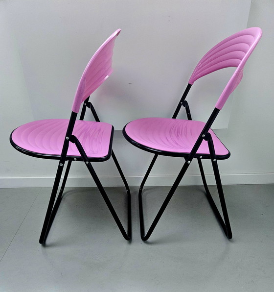 Image 1 of Postmodern Italian folding chairs Designer Studio GP