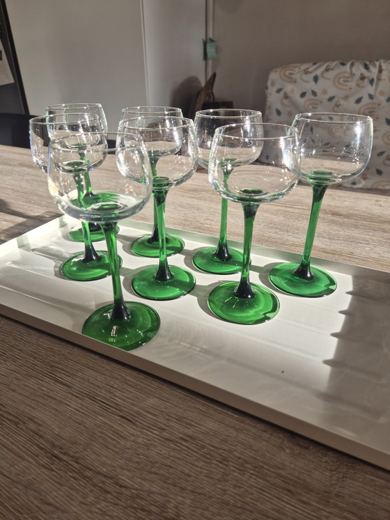 Ensemble de 8 verres à vin Luminarc Vintage à pieds verts – Verres et carafes, Glass (photo 4 of 15)