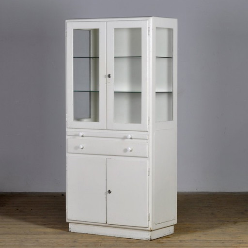 Armoire à pharmacie en bois, années 1950
