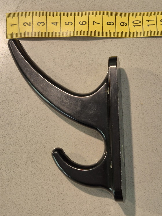 Image 1 of 10 philite bakelite coat hooks, 1950s