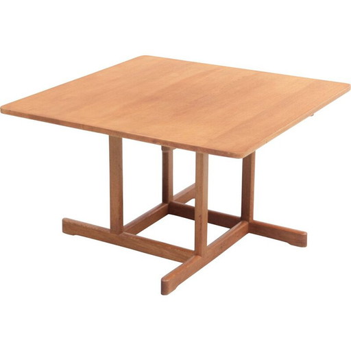 Tavolino vintage scandinavo in massello di rovere modello 5217 di Borge Mogensen per Fredericia