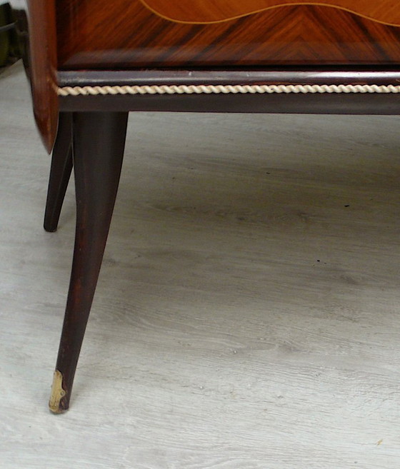 Image 1 of Italie Highboard Buffet Credenza avec bar à la maison, style Fratelli Rigamonti, années 40 50, Mid Century