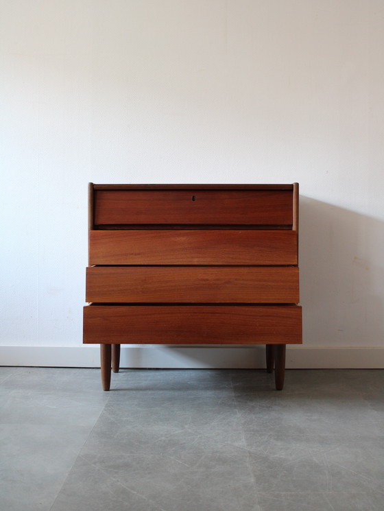 Image 1 of Vintage Danish dressing table/chest of drawers in teak