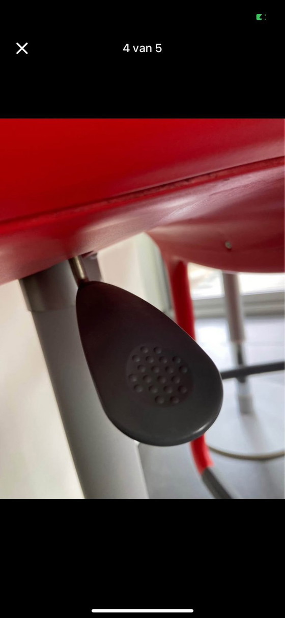 Image 1 of Segis Noon Barhocker, verstellbar, rot