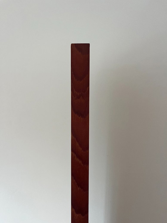 Image 1 of Vintage Deense teakhouten spiegel met verstekhoeken - spiegel uit het midden van de 20e eeuw