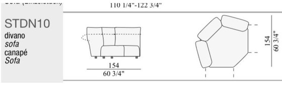 Image 1 of 3 Edra Standard Modulaire Sofa Elementen Hoekbank Soft Nest T 8212