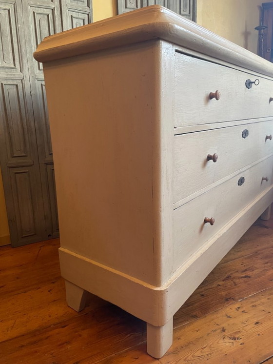 Image 1 of Imposante Hollandse Ladekast Ladenkast Commode 149 cm.