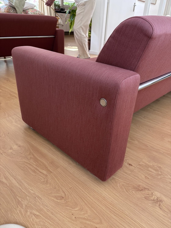 Artifort 3-Seater Sofa C691-3, Upholstered Fabric Balder 19/71, Terra-Brique – Metal, Textile (photo 6 of 9)