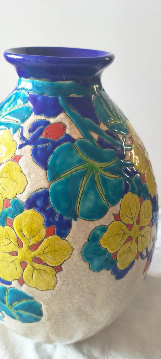Charles Catteau – Boch Frères Keramis Vase Art Déco – D.2762 – Ca. 1930 – Ceramic (photo 15 of 15)