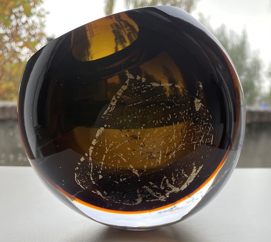 Image 1 of Objet en verre unique « MOCCA » de George Broft