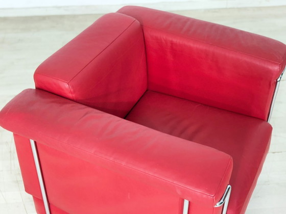 Image 1 of Züco Carat leren fauteuil rood