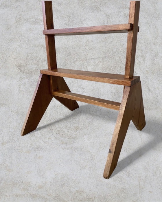 Image 1 of Valet de chambre industriel en bois massif